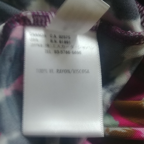 Escada Multicolored Viscose Stretch Top 38/8 - Picture 9 of 10